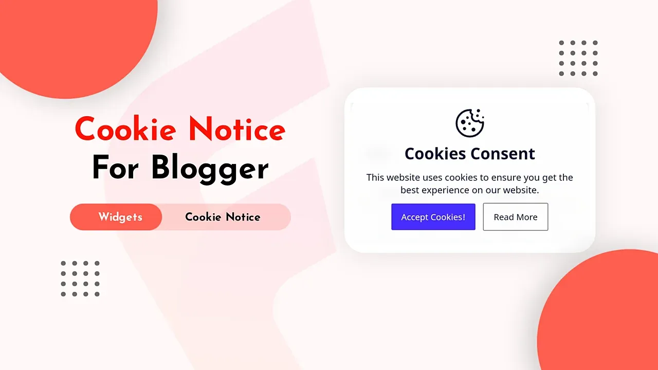 Adding Responsive Cookie Consent Notice Widget to Blogger
